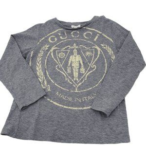 Authentic Gucci Children Long sleeves Top Grey